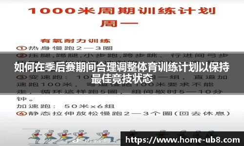 如何在季后赛期间合理调整体育训练计划以保持最佳竞技状态